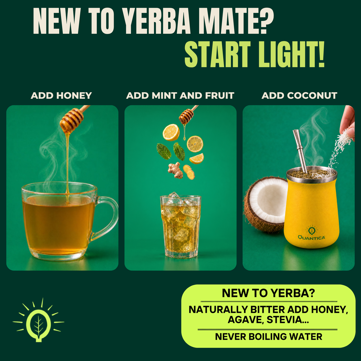 Loose Leaf Yerba Mate 1 lb | USDA Organic, Air-Dried & Unsmoked